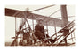 Samuel Cody in a biplane, c 1910. unstretched canvas extra large none Art Print - Science Museum Shop