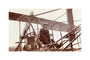 Samuel Cody in a biplane, c 1910. unstretched canvas medium none Art Print - Science Museum Shop