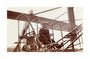 Samuel Cody in a biplane, c 1910. unstretched canvas large none Art Print - Science Museum Shop