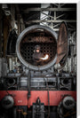 The iconic Flying Scotsman undergoing overhaul at East Lancashire Railway, Bury. stretched canvas extra large none Art Print - Science Museum Shop