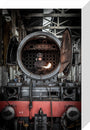 The iconic Flying Scotsman undergoing overhaul at East Lancashire Railway, Bury. stretched canvas small none Art Print - Science Museum Shop