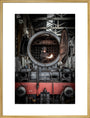 The iconic Flying Scotsman undergoing overhaul at East Lancashire Railway, Bury. art print extra large gold Art Print - Science Museum Shop