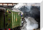 The iconic Flying Scotsman locomotive was crewed by an all-female team on International Women's Day, 8th March 2023. stretched canvas small none Art Print - Science Museum Shop