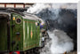 The iconic Flying Scotsman locomotive was crewed by an all-female team on International Women's Day, 8th March 2023. stretched canvas large none Art Print - Science Museum Shop