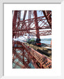 Flying Scotsman crossing the Forth Bridge, Scotland. art print extra small white Art Print - Science Museum Shop