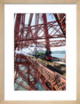 Flying Scotsman crossing the Forth Bridge, Scotland. art print small natural Art Print - Science Museum Shop