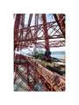 Flying Scotsman crossing the Forth Bridge, Scotland. unstretched canvas small none Art Print - Science Museum Shop