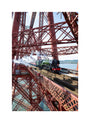Flying Scotsman crossing the Forth Bridge, Scotland. unstretched canvas medium none Art Print - Science Museum Shop