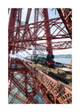 Flying Scotsman crossing the Forth Bridge, Scotland. unstretched canvas large none Art Print - Science Museum Shop