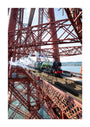 Flying Scotsman crossing the Forth Bridge, Scotland. unstretched canvas extra large none Art Print - Science Museum Shop