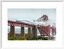 Flying Scotsman crossing the Forth Bridge on 8th October 2023. art print medium white Art Print - Science Museum Shop