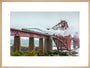 Flying Scotsman crossing the Forth Bridge on 8th October 2023. art print large natural Art Print - Science Museum Shop