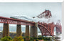 Flying Scotsman crossing the Forth Bridge on 8th October 2023. stretched canvas large none Art Print - Science Museum Shop