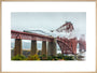 Flying Scotsman crossing the Forth Bridge on 8th October 2023. art print extra large natural Art Print - Science Museum Shop