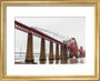 Flying Scotsman crossing the Forth Bridge on 8th October 2023. art print extra small gold Art Print - Science Museum Shop