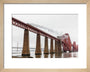 Flying Scotsman crossing the Forth Bridge on 8th October 2023. art print extra small natural Art Print - Science Museum Shop