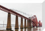 Flying Scotsman crossing the Forth Bridge on 8th October 2023. stretched canvas small none Art Print - Science Museum Shop