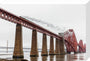 Flying Scotsman crossing the Forth Bridge on 8th October 2023. stretched canvas medium none Art Print - Science Museum Shop