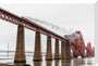 Flying Scotsman crossing the Forth Bridge on 8th October 2023. stretched canvas large none Art Print - Science Museum Shop