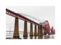 Flying Scotsman crossing the Forth Bridge on 8th October 2023. unstretched canvas medium none Art Print - Science Museum Shop