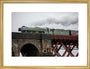 Flying Scotsman crossing the Forth Bridge on 8th October 2023. art print medium gold Art Print - Science Museum Shop