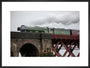 Flying Scotsman crossing the Forth Bridge on 8th October 2023. art print large black Art Print - Science Museum Shop