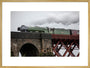 Flying Scotsman crossing the Forth Bridge on 8th October 2023. art print extra large gold Art Print - Science Museum Shop