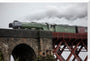 Flying Scotsman crossing the Forth Bridge on 8th October 2023. stretched canvas extra large none Art Print - Science Museum Shop
