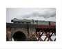 Flying Scotsman crossing the Forth Bridge on 8th October 2023. art print extra small none Art Print - Science Museum Shop