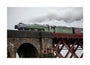 Flying Scotsman crossing the Forth Bridge on 8th October 2023. unstretched canvas large none Art Print - Science Museum Shop