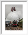 Flying Scotsman crossing the Forth Bridge on 8th October 2023. art print extra small white Art Print - Science Museum Shop