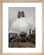 Flying Scotsman crossing the Forth Bridge on 8th October 2023. art print extra small natural Art Print - Science Museum Shop