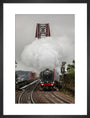 Flying Scotsman crossing the Forth Bridge on 8th October 2023. art print medium black Art Print - Science Museum Shop