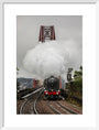 Flying Scotsman crossing the Forth Bridge on 8th October 2023. art print medium white Art Print - Science Museum Shop