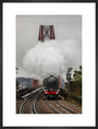 Flying Scotsman crossing the Forth Bridge on 8th October 2023. art print large black Art Print - Science Museum Shop