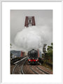 Flying Scotsman crossing the Forth Bridge on 8th October 2023. art print large white Art Print - Science Museum Shop