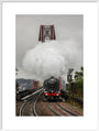 Flying Scotsman crossing the Forth Bridge on 8th October 2023. art print extra large white Art Print - Science Museum Shop