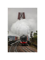 Flying Scotsman crossing the Forth Bridge on 8th October 2023. unstretched canvas small none Art Print - Science Museum Shop