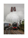 Flying Scotsman crossing the Forth Bridge on 8th October 2023. unstretched canvas medium none Art Print - Science Museum Shop