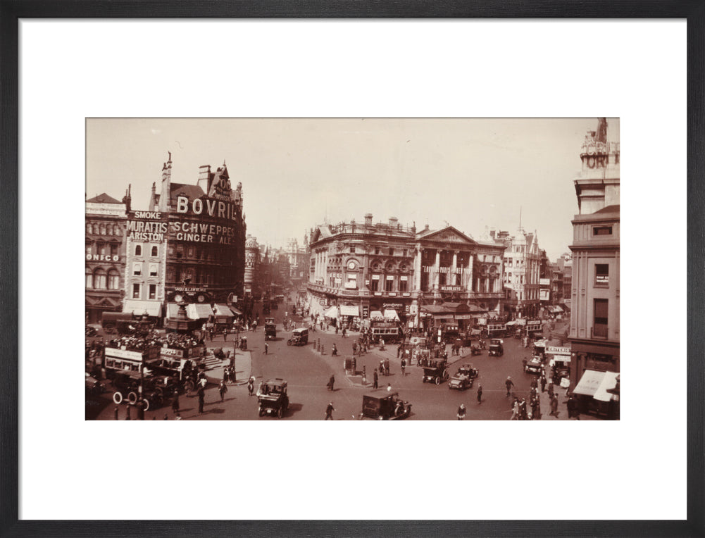 Piccadilly Circus, London art print medium black Art Print - Science Museum Shop