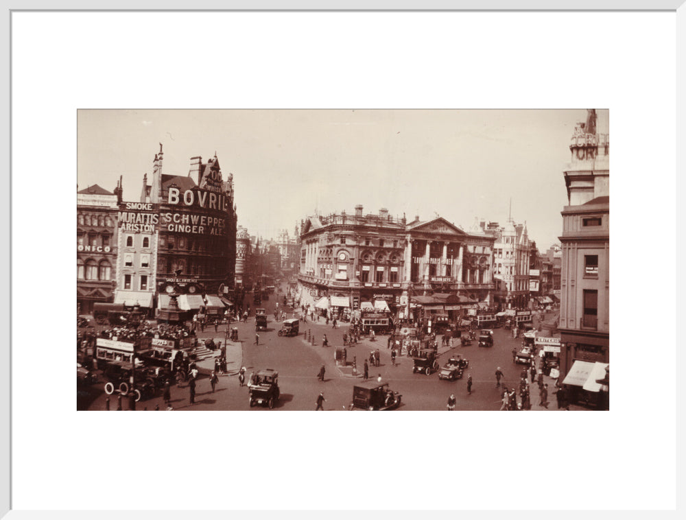 Piccadilly Circus, London art print extra large white Art Print - Science Museum Shop