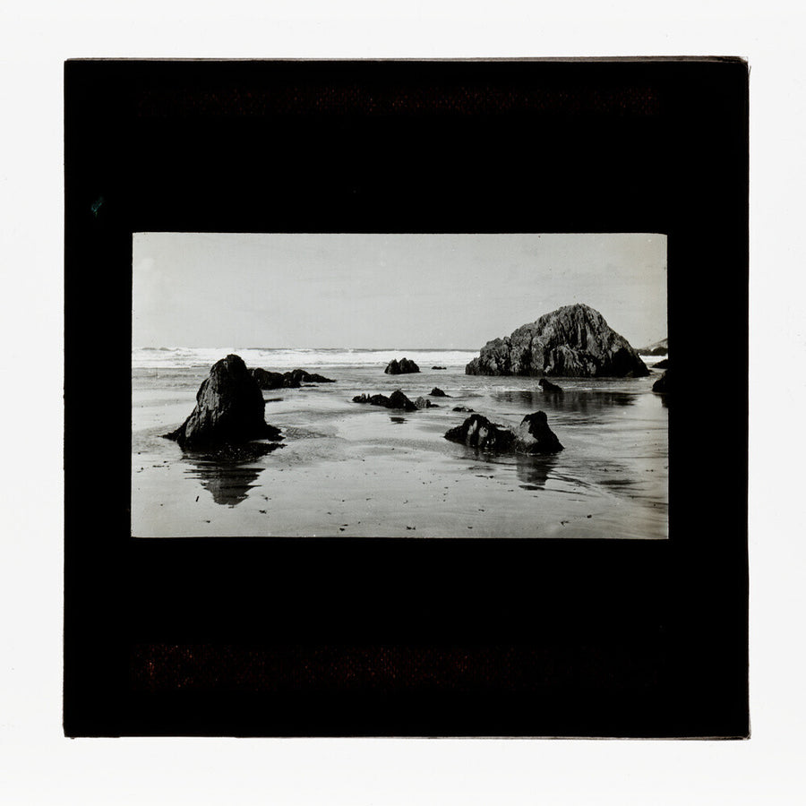 A magic lantern slide of a seascape by Birt Acres, c. 1893. Art Print - Science Museum Shop