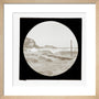 A magic lantern slide of a seascape by Birt Acres, c. 1893. art print small natural Art Print - Science Museum Shop