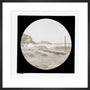A magic lantern slide of a seascape by Birt Acres, c. 1893. art print medium black Art Print - Science Museum Shop