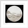 A magic lantern slide of a seascape by Birt Acres, c. 1893. art print medium white Art Print - Science Museum Shop