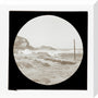 A magic lantern slide of a seascape by Birt Acres, c. 1893. stretched canvas medium none Art Print - Science Museum Shop