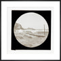 A magic lantern slide of a seascape by Birt Acres, c. 1893. art print large black Art Print - Science Museum Shop