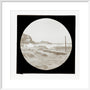A magic lantern slide of a seascape by Birt Acres, c. 1893. art print large white Art Print - Science Museum Shop