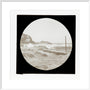 A magic lantern slide of a seascape by Birt Acres, c. 1893. art print extra large white Art Print - Science Museum Shop