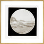 A magic lantern slide of a seascape by Birt Acres, c. 1893. art print extra large gold Art Print - Science Museum Shop